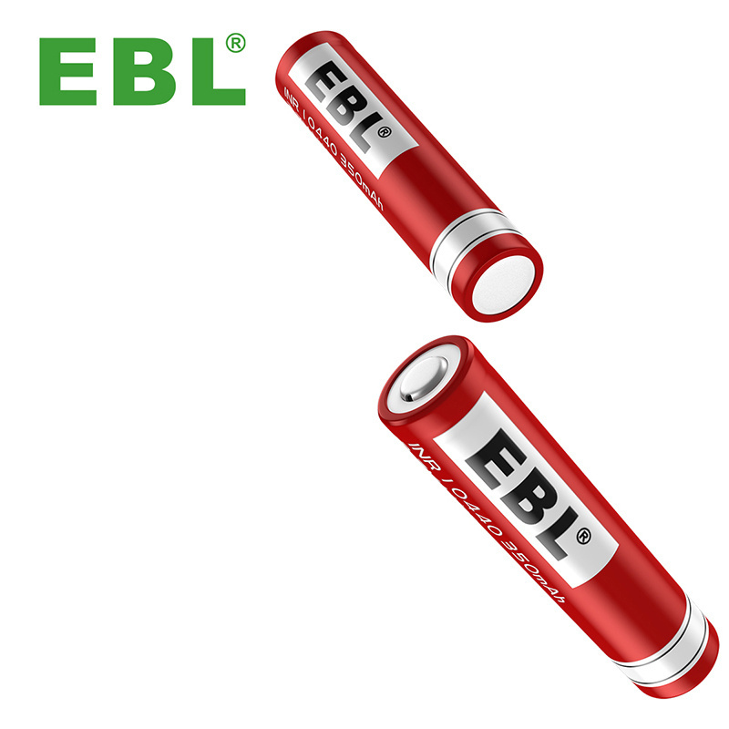 EBL 10440 Li-ion Rechargeable Batteries 350mAh 3.7V For LED Flashlight Torch