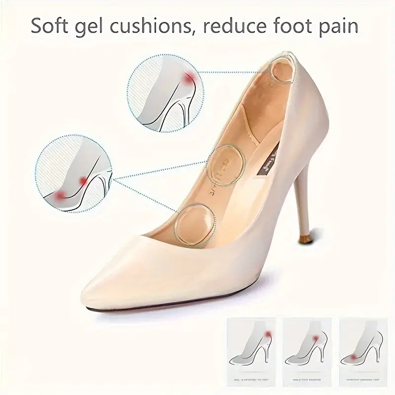 Silicone Heel Stickers Heels Grips For Women Men Anti Slip Gel Heel Cushions Non-Slip Shoe Inserts Pads Foot Care Protector