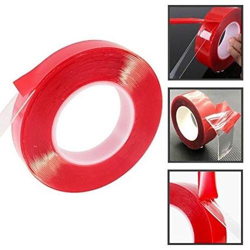 1MM Double Sided Acrylic Tape Transparent Strong Adhesive Nano Reusable Mounting Gecko Tape for Home Office Car Decoration