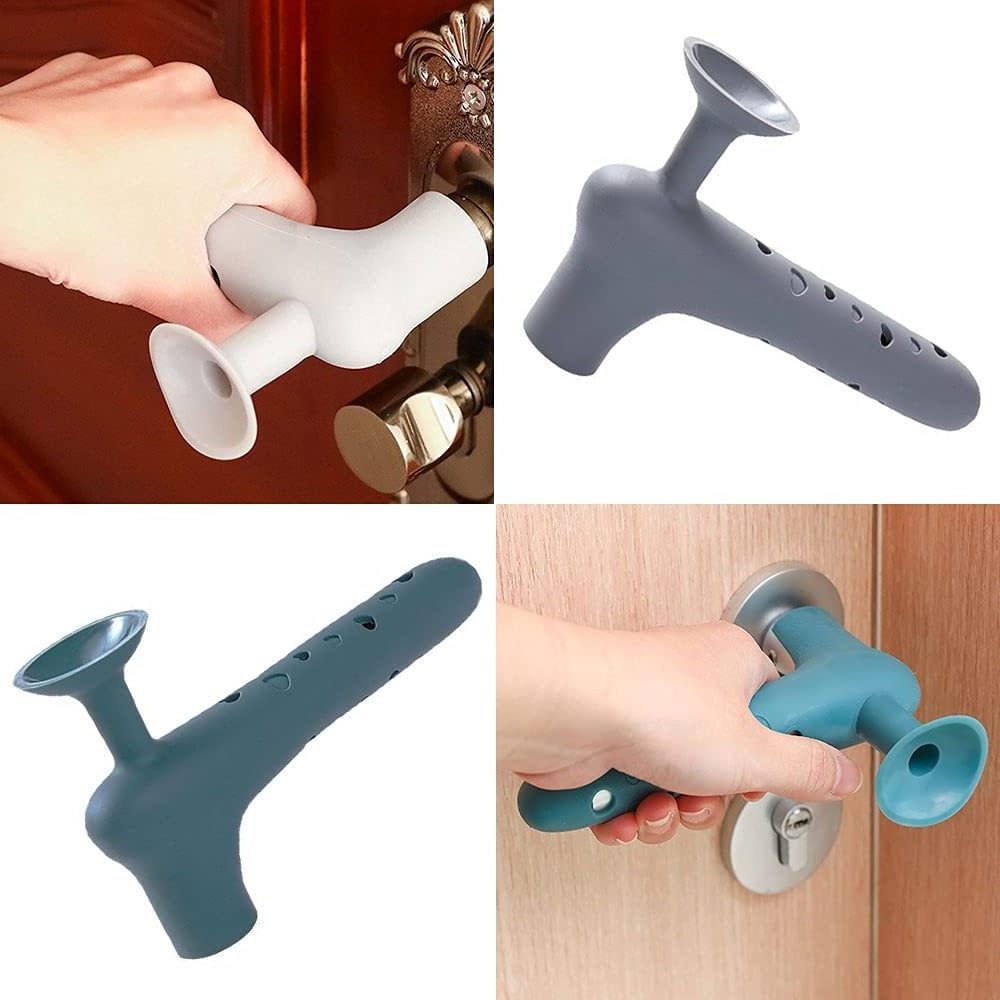 Silicone Door Stopper Anti Collision Doorknob Cover Punch-free Mute Door Suction Handle Knob Protector Bumper Crash Pads