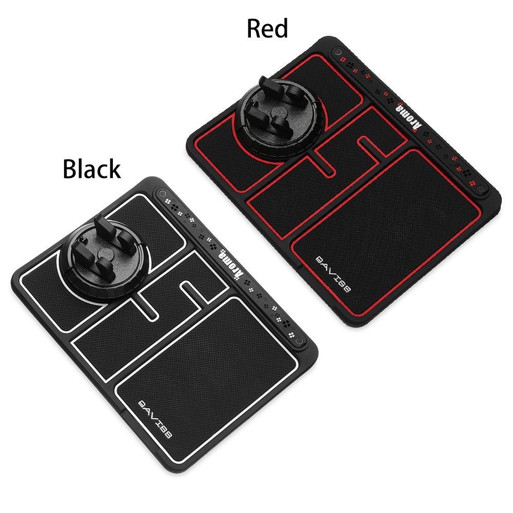 Multi-Function 4 In 1 Washable Storage Phone Holder Car Dashboard GPS Holder Non-Slip Phone Pad Mat