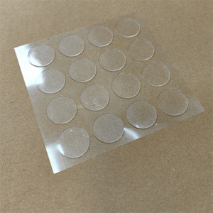 Round Sticky Pad Clear Adhesive Gel Tape Washable Removable Adhesive Double Sided Pad for Classroom DIY Craft Home Office