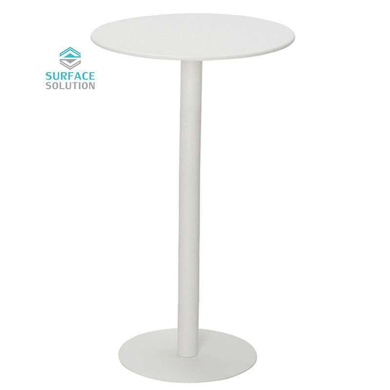 Customized acrylic solid surface materia wholesale night club high top cocktail tables