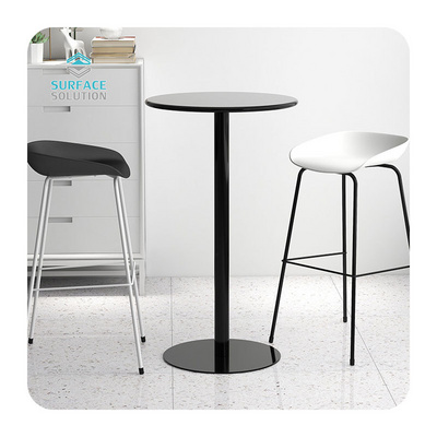 Customized acrylic solid surface materia wholesale night club high top cocktail tables