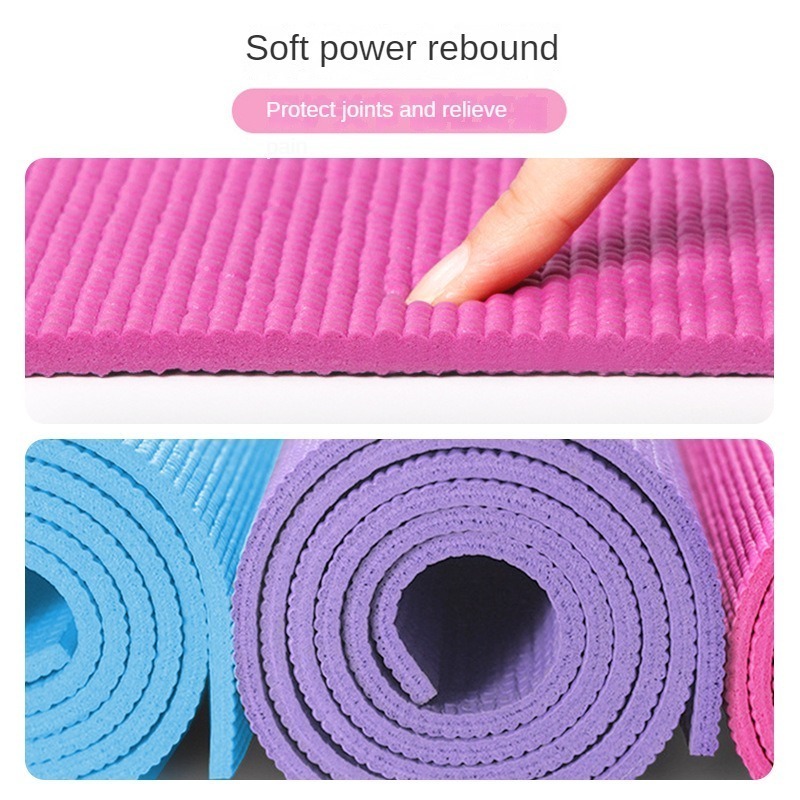 Lezyan High Density 5mm Dance Household washable Fitness Mat Eco-friendly Custom Printed PVC Yoga Mat