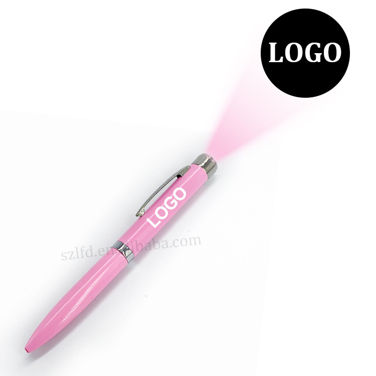 Company Advertising Promotional Customized Logo Laser  LED multi-functional pen Projector Ballpoint Pen