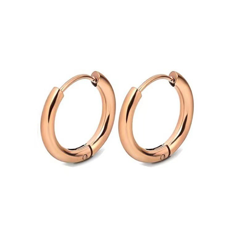 G23 Titanium Hoop Earrings for Women Cartilage Helix Sleeper Small Hoop Earrings Piercing Nose Ring 10/1