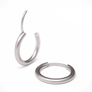 G23 Titanium Hoop Earrings for Women Cartilage Helix Sleeper Small Hoop Earrings Piercing Nose Ring 10/1