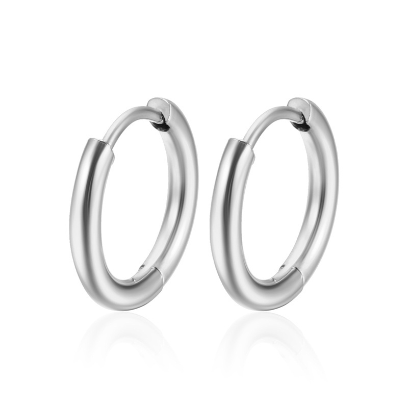 G23 Titanium Hoop Earrings for Women Cartilage Helix Sleeper Small Hoop Earrings Piercing Nose Ring 10/1