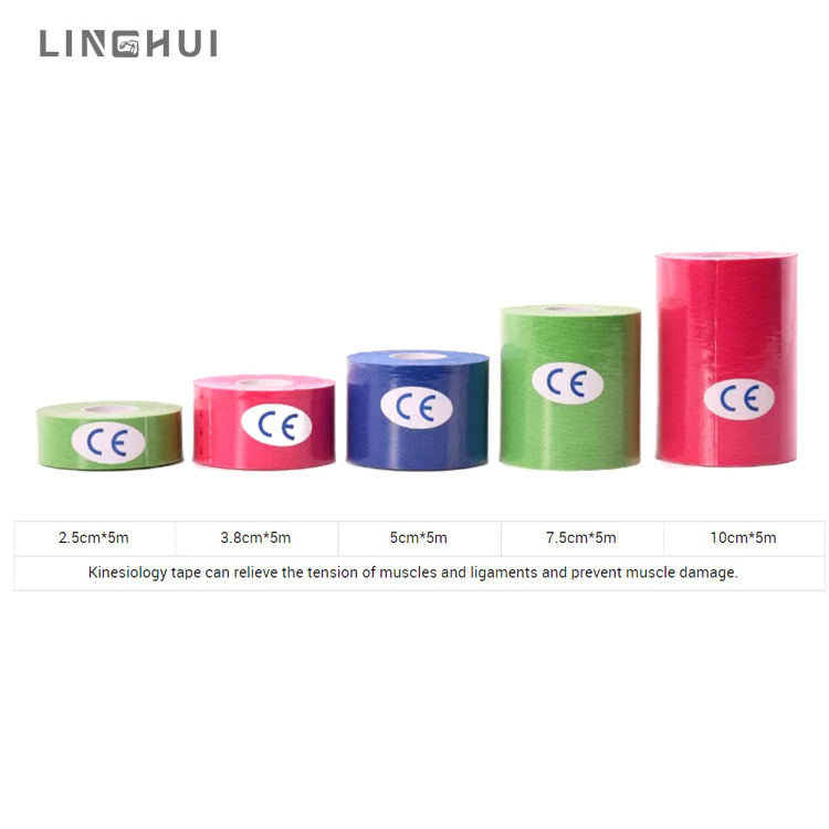 Linghui  Cotton Muscle Therapeutic Pain  Relief water proof Athletic Sports Kinesiology Tape