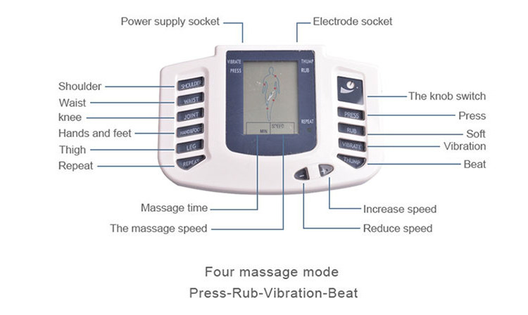 china suppliers Tens unit massager muscle stimulator digital therapy machine