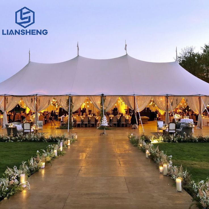 High quality wedding party Banquet Sperry Sailcloth Pole Tents for Sales