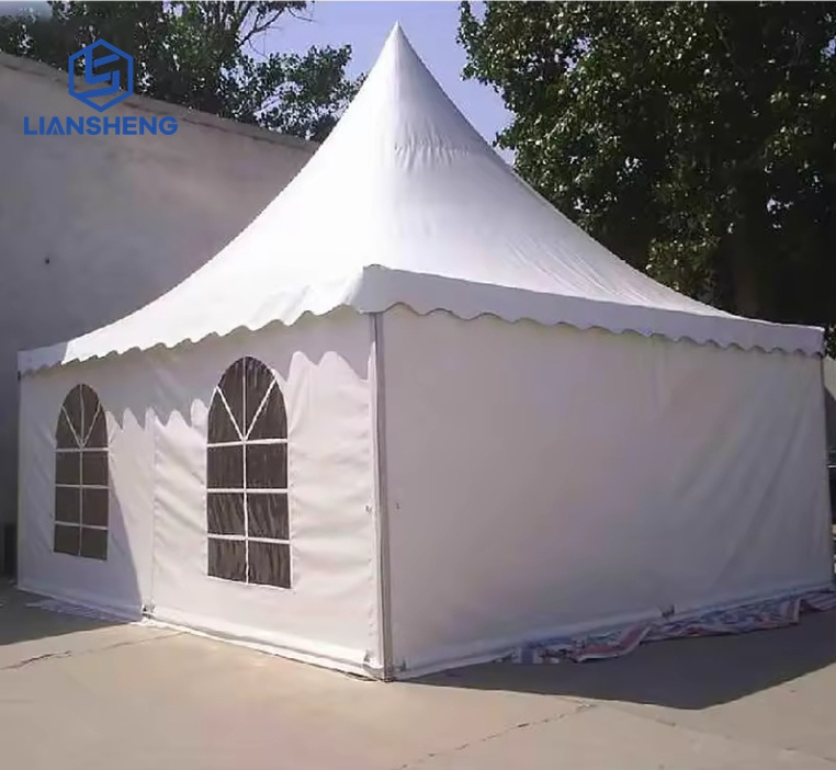 Advanced Quality Outdoor Canvas Hexagon gazebo Pagoda Tent Wedding Marquee