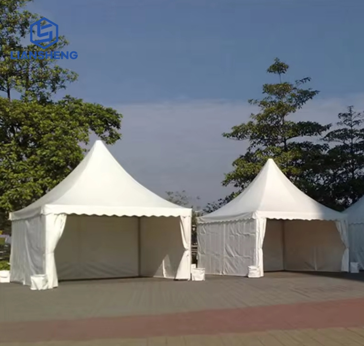 Advanced Quality Outdoor Canvas Hexagon gazebo Pagoda Tent Wedding Marquee