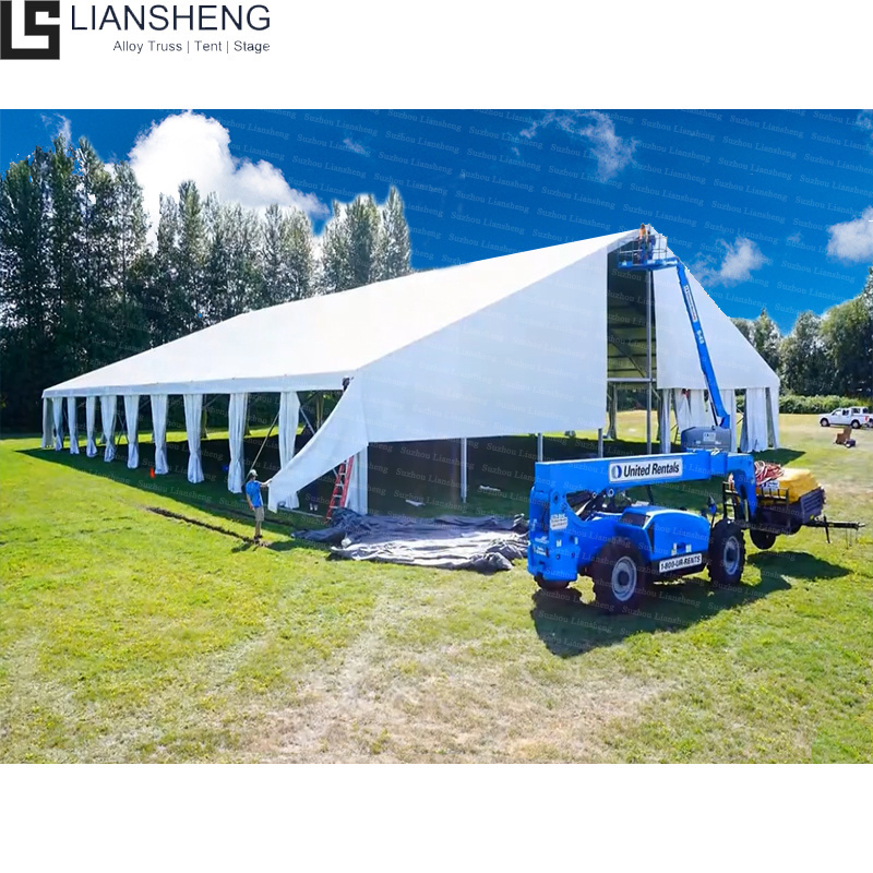 Hot Sale Aluminum Frame Marquee Tent 10x30m 20x30m Outdoor Party Wedding Tent Size Custom Tent