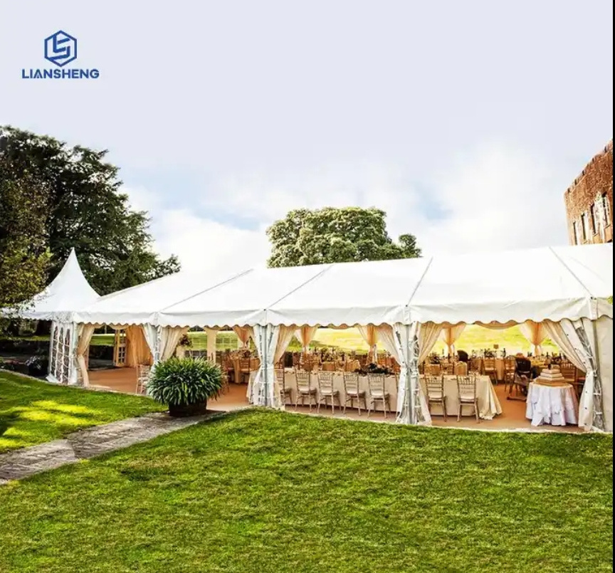 Luxury Easy Installation White Marquee Big Wedding Party Tents For Ceremony Celebration