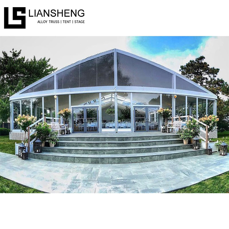 20x30m Outdoor Marquee Tent 300 Seater Transparent PVC aluminum Frames large Event Wedding Party tent