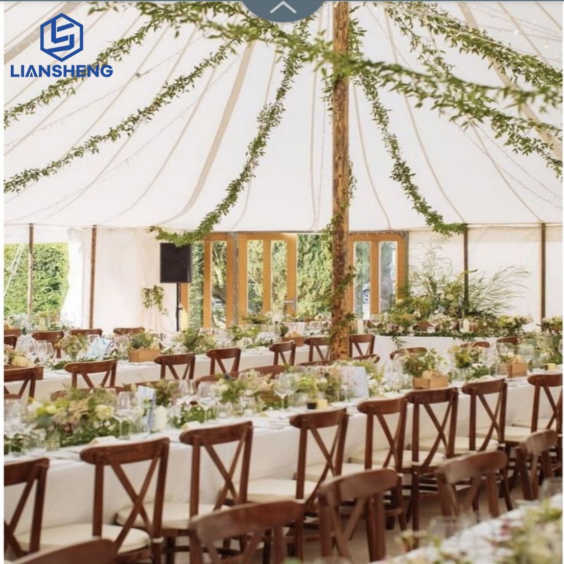 Big Outdoor Aluminum Frame Exhibition Wedding Tent Marquee Event Tents for Sales