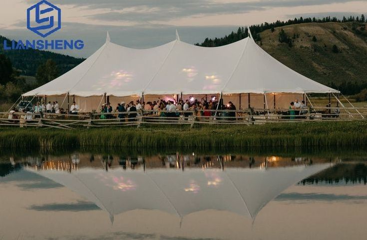 High quality wedding party Banquet Sperry Sailcloth Pole Tents for Sales