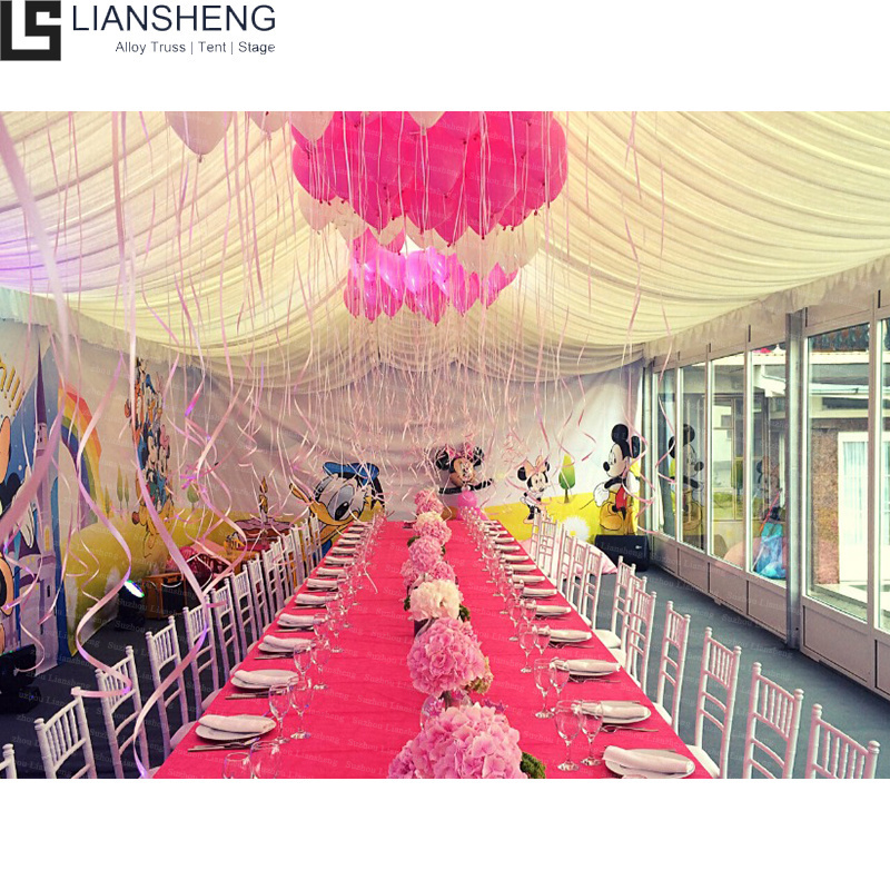 Elegant and Modern Luxury 20x30 Large Aluminum Steel Wedding Marquee Tent For 200 300 People Events Party