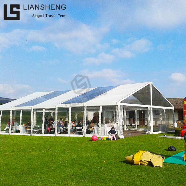 Custom White Event Wedding Party Tent with Aluminum Frame Waterproof  PVC Cover 10x12 10x15 10x20 10x30 10x40 10x50