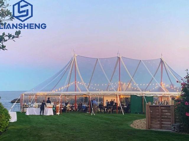 High quality wedding party Banquet Sperry Sailcloth Pole Tents for Sales