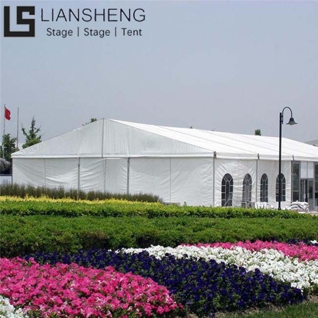 Custom White Event Wedding Party Tent with Aluminum Frame Waterproof  PVC Cover 10x12 10x15 10x20 10x30 10x40 10x50