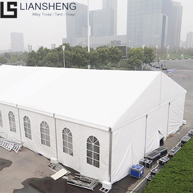 Wholesale Larger White PVC Tent for Events 40x80 20x20 40x60 Aluminum Frame Marquees Church Reception Warehouse Party Exhibition