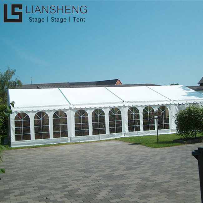 Custom White Event Wedding Party Tent with Aluminum Frame Waterproof  PVC Cover 10x12 10x15 10x20 10x30 10x40 10x50