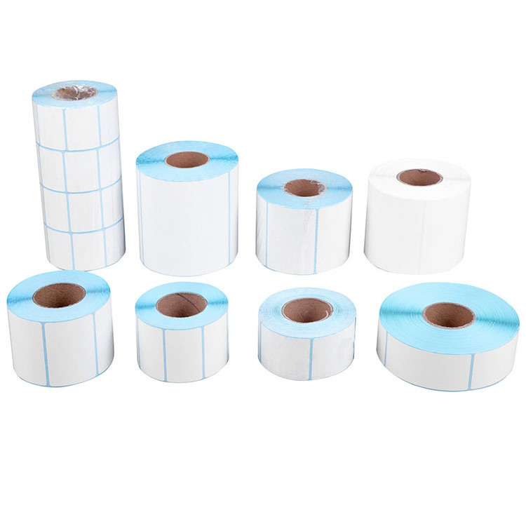 Factory price custom size self adhesive waybill logistics label A6 thermal label sticker paper roll