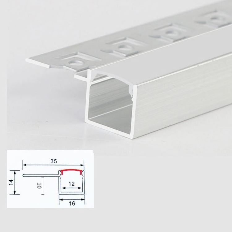 LED Embedded invisible line lamp at the corner 12W led ceiling linear light office 12V 24V  linear bar light