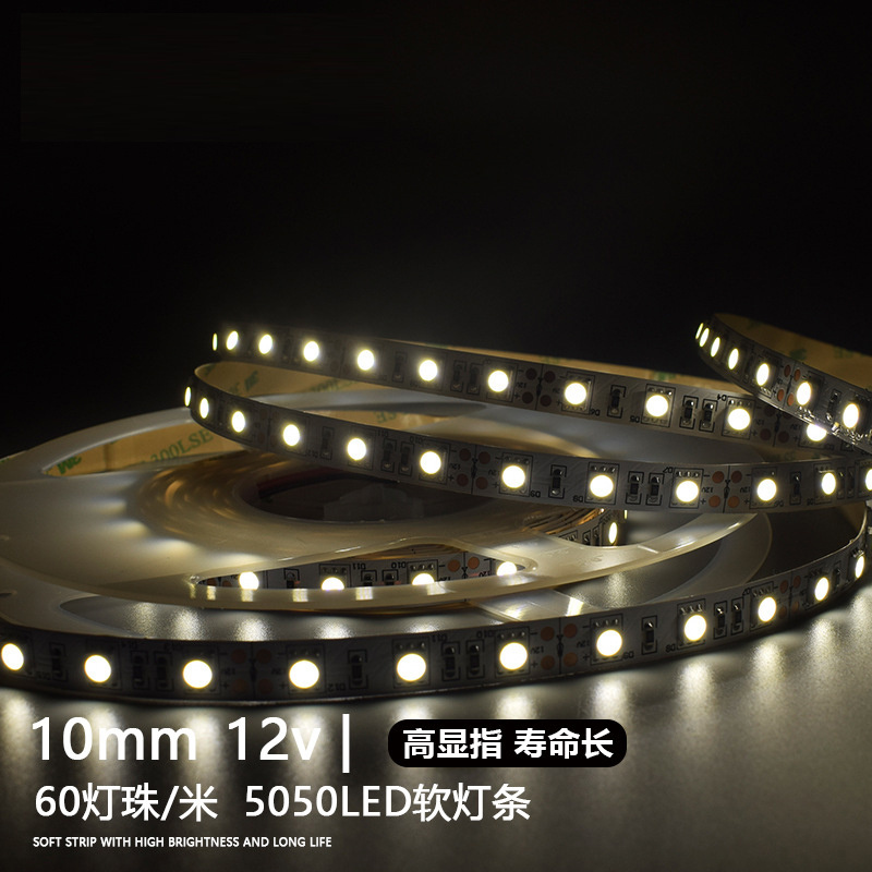 5050 led strip light 60leds/m DC12v 24v factory direct waterproof led flexible strip light bar