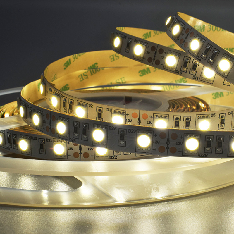 5050 led strip light 60leds/m DC12v 24v factory direct waterproof led flexible strip light bar