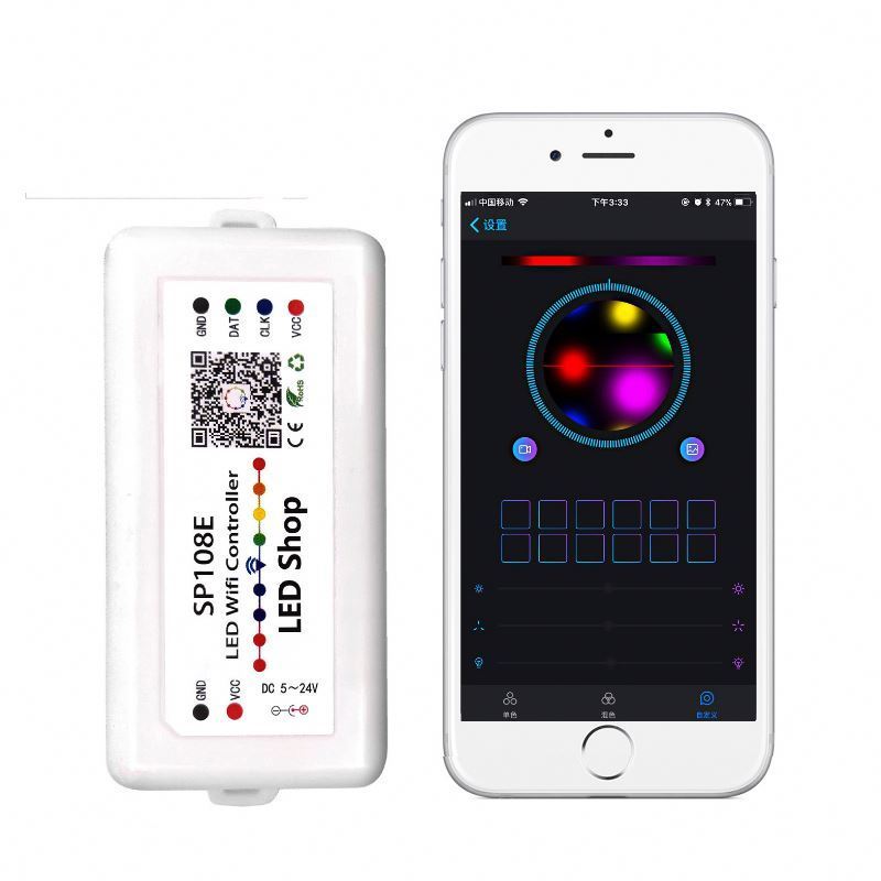 SP105E SP107E SP108E SP110E SP501E SP601E wifi led controller rgb strip light app blue tooth led controller