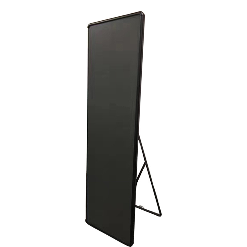 P3 High Resolution Indoor Ultra Thin Digital Advertising Mirror Floor Standing LED Display Video Board LED Poster Display