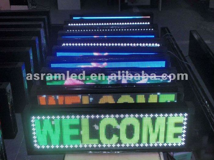 Programable scrolling led moving message sign single color P7.62 led display sign outdoor dot matrix Led display