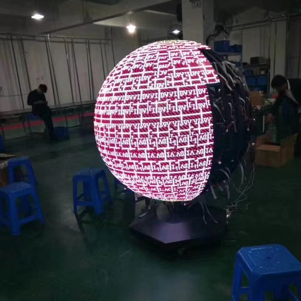 Indoor High Resolution LED display P2 P2.5 P3 P4 P5 Curved LED Sphere Screen HD LED Cube Screen