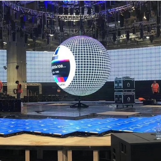 Round Sphere Led Display Screen P2 P2.5 P3 P4 Indoor Soft Custom Full Color Ball Led Billboard Display