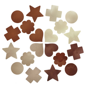 Skin tone series satin disposable breast patch brown self-adhesive dark coffee nipple patch cover intimates accessories