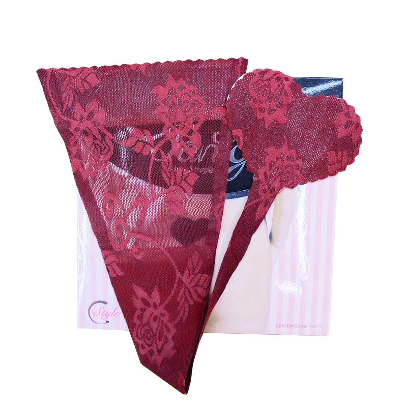 Sexy Women Soft Seamless Heart C-string Panty Thong Underwear Lingerie Strapless adhesive panties