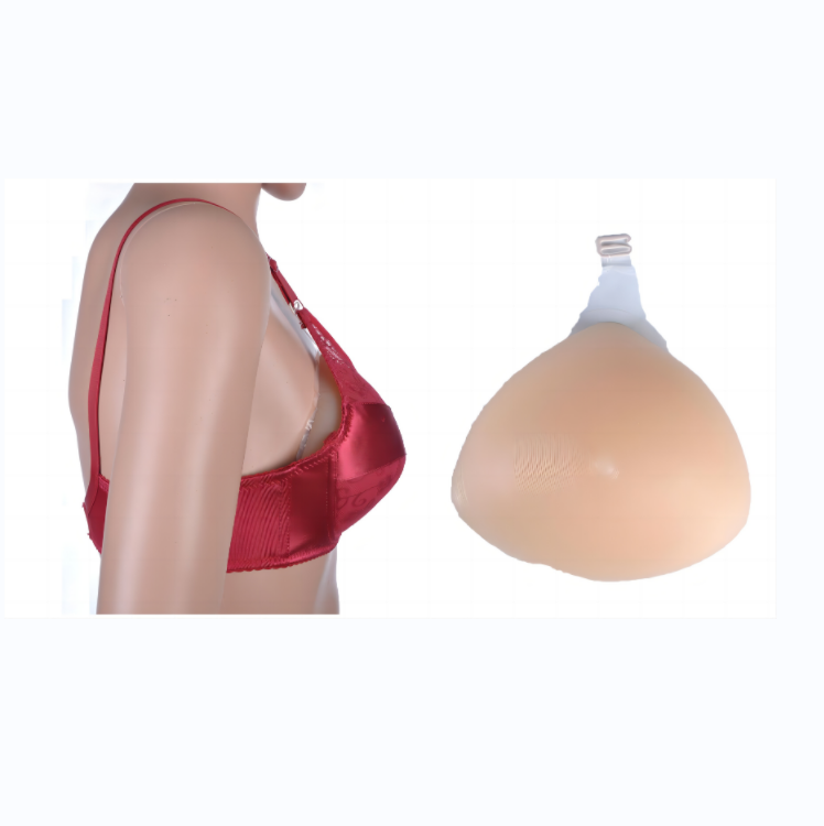 hot sell Ultra-realistic breast forms Reusable postoperative prosthesis Hook triangle silicone artificial breast