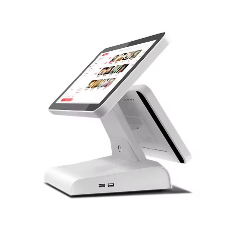 Hot Sale 15inch POS All-in-one Machine Dual-screen Cash Register Supermarket Android POS Machine