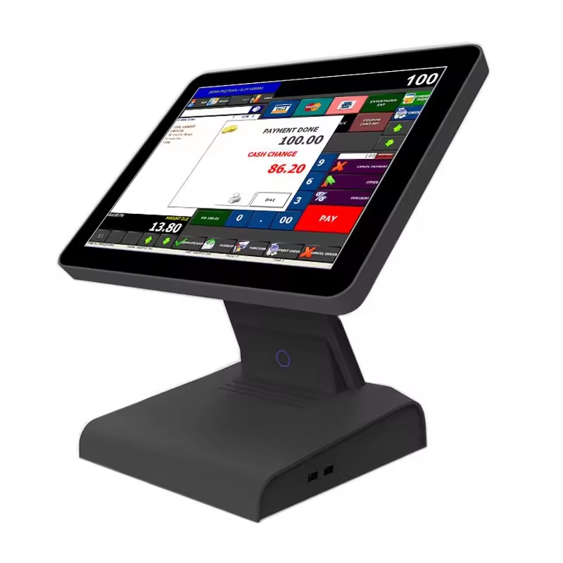 Hot Sale 15inch POS All-in-one Machine Dual-screen Cash Register Supermarket Android POS Machine