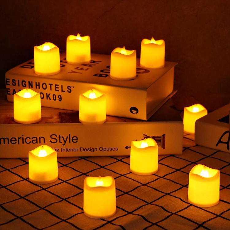 Flickering Moving Battery Operated Electric Tea Rechargeable Wax Remote Control flameless LED Candles