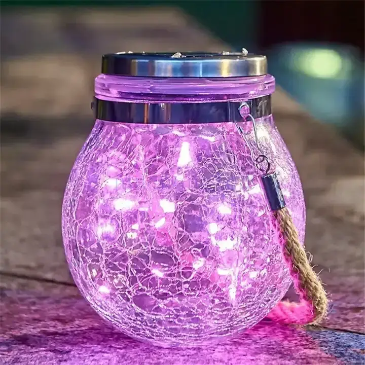 New Design 2023 Modern Mason Jar Light LED Solar Light String Waterproof Creative Outdoor Decorative Ball Latern