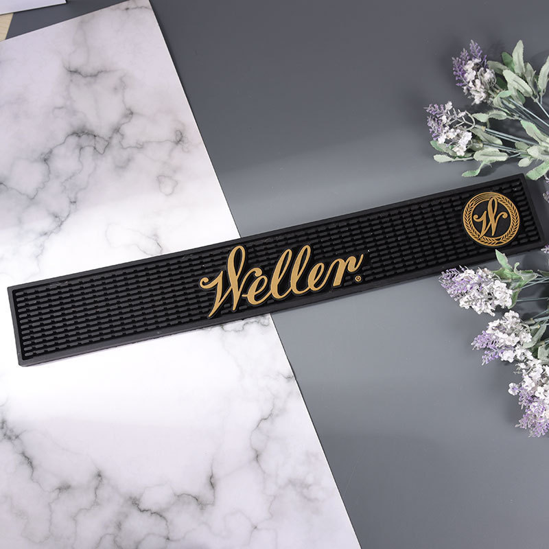 Personalized PVC Rubber Service Bar Mat Custom Brand Logo Printing Bar Mat