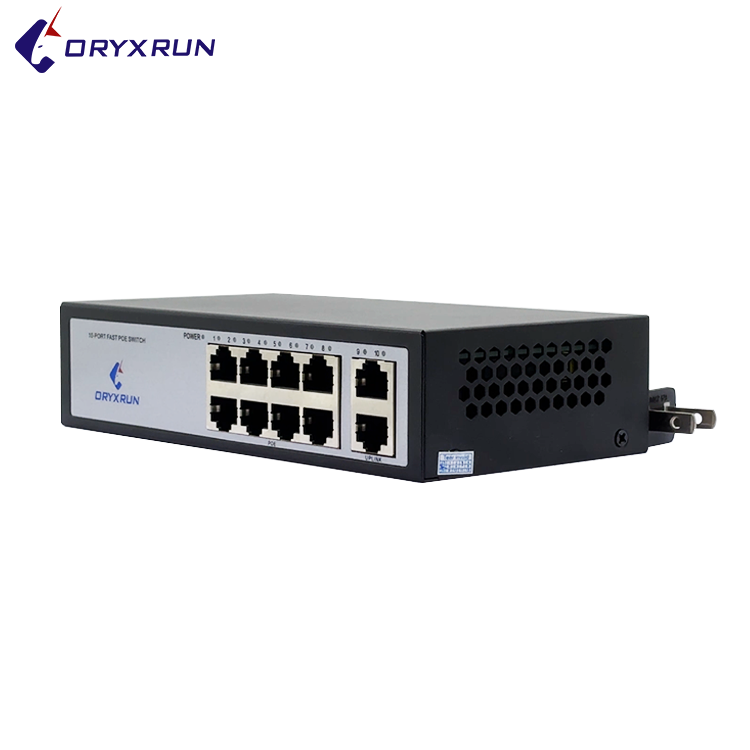 10 port FAST  LP-S10P Networking  Extender Ethernet Switch Ethernet Adapter POE Switch For PC Laptop