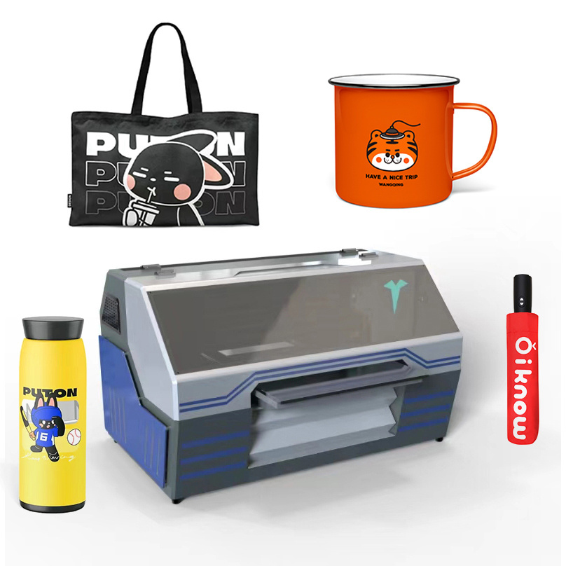 Phone Cases Cover Coffee Mug Printer Card Package Drivers License Printing Machine 5060 UV Printer