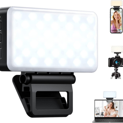 Hot selling mini portable built-in battery rechargeable photography light computer video mobile phone selfie LED  fill light