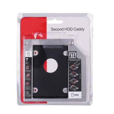 Universal SATA to SATA 2nd HDD Caddy 9.5mm 12.5mm For 2.5" SSD Case Hard Disk Drive Enclosure for Laptop ODD Optibay Optical Bay